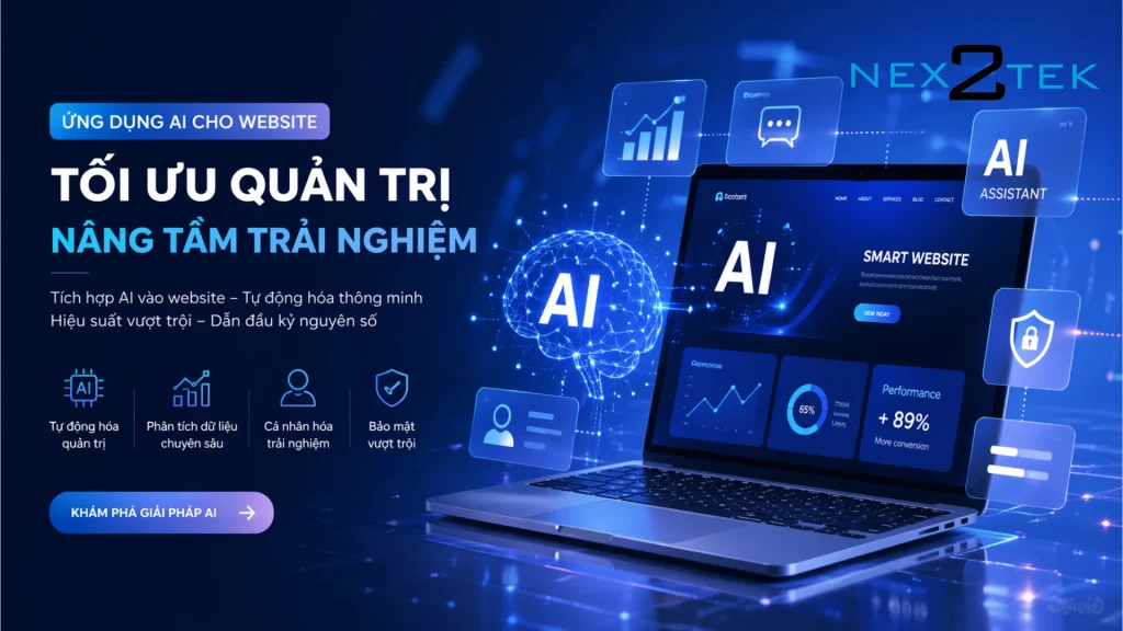 Ứng dụng AI trong quản trị website